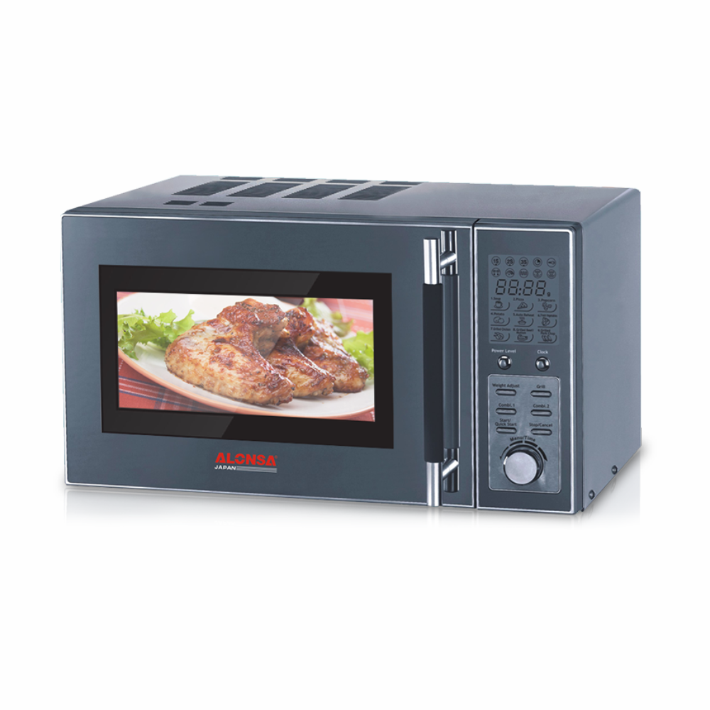 Microwave Oven 23Ltr with Grill, Easy Digital Touch Control | GLASS/GRILL RACK 900W