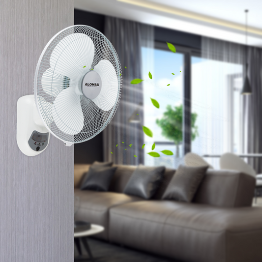 Wall Fan with Remote Control White - Al-112