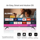 Alonsa 32 Inch FHD Smart TV With Netflix, Youtube, Prime Video, Dolyby Audio & Bezelless Design