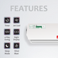 2.5 Ton Split Air Conditioner, Piston Compressor, 30000 BTU, Turbo Cooling