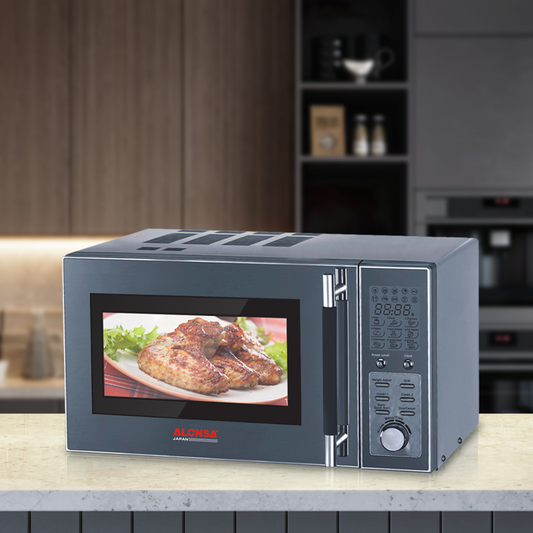 Microwave Oven 23Ltr with Grill, Easy Digital Touch Control | GLASS/GRILL RACK 900W